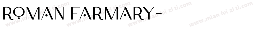 roman farmary字体转换